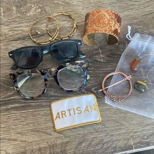 Artisan Sunglasses and Accessories Set 
8 items